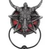 Baphomet Türklopfer -Karnevalsbekleidungsgeschäft baphomet tuerklopfer baphomet door knocker gothic deko 39218 01