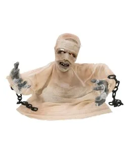 Mumie Halloween Animatronic 40cm -Karnevalsbekleidungsgeschäft groundbreaker mumie animatronic 40cm halbierte mumie halloween dekofigur animated mummy 36298 04