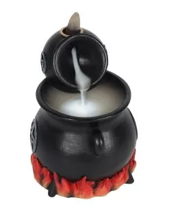 Karnevalsbekleidungsgeschäft -Karnevalsbekleidungsgeschäft hexenkessel duo backflow raeucherkegel halter mit licht pouring cauldron backflow incense holder with light 50658 02