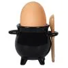 Hexenkessel Als Eierbecher Mit Löffel -Karnevalsbekleidungsgeschäft hexenkessel mit loeffel als eierbecher witches cauldron egg cup with spoon halloween tischdeko 50656 01