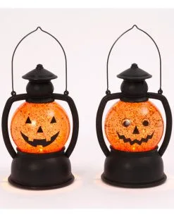 Leuchtende Wasserkugel Halloween Kürbis Laterne 20cm