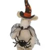 Halloween Plüsch Maus Mit Spinne 23cm 2 Halloween Plüsch Maus Mit Spinne 23cm -Karnevalsbekleidungsgeschäft pluesch halloween maus mit spinne 23cm halloween plush mouse figurine with spider halloween dekofigur 54260