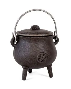 Hexenkessel Mit Pentagramm Aus Gusseisen 7cm