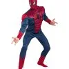 Spiderman Muskelkostüm XXL (50-52) 1 Spiderman Muskelkostüm XXL (50-52) -Karnevalsbekleidungsgeschäft spiderman herren muskel kostuem deluxe marvel lizenzartikel 22558